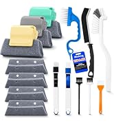 Mudocp Window Track Cleaning Tools, 15 Pcs Sill Cleaner Brush for Window/Door Tracks, Sliding Doo...