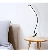 MONGERY Eye-Caring Adjustable Reading Clamp Desk Lamp with 48 LEDs Flexible Neck, 3 Color Modes &...