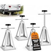 RV Stabilizer Jacks Set of 4, 7500 lbs Each Aluminum RV Stack Jacks, Adjustable 11"–17" Camper St...