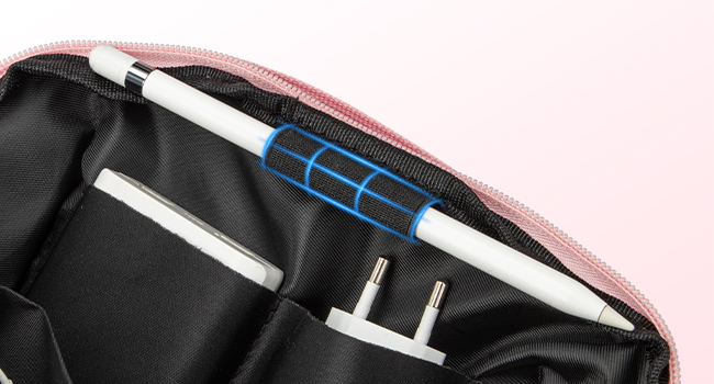 travel essentials pouches pink makeup bag purse organizer