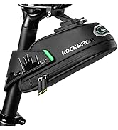 ROCKBROS Bike Seat Bag Bike Saddle Bag Under Seat Bike Bag Quick Release Bike Seat Pack for Mount...