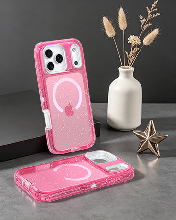 iphone 17 pro max case pink glitter