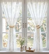 HOMEBROS Curtain Tiebacks, Boho Rustic Braided Curtain Holdbacks for Indoor Outdoor Curtains, Ben...