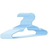 trusir Baby Hangers for Closet 60 Pack Blue Plastic Kids Children's Clothes Hangers Non-Slip (Blu...