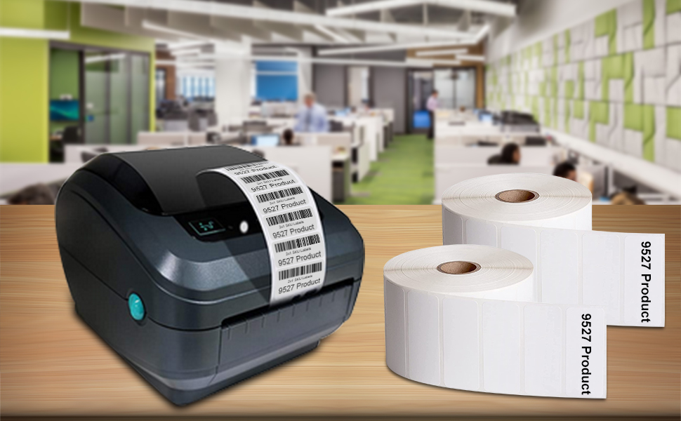 9527 Product 2” x 1” Sticker Labels Direct Thermal Paper Labels for UPC Barcodes, Address