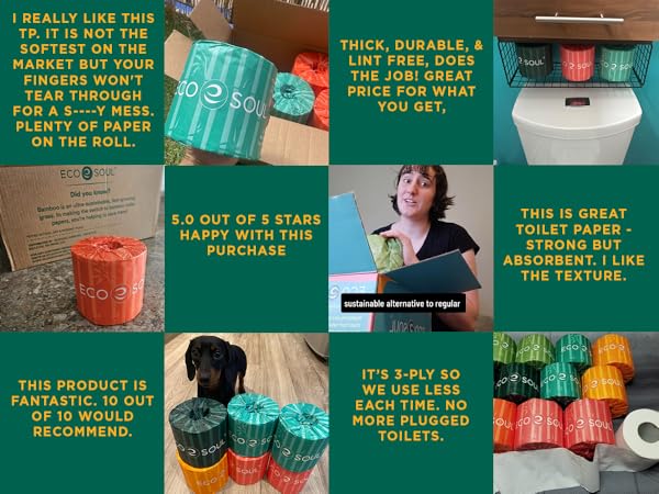 Eco Friendly Septic Safe Organic Bath Tissues Sustainable Toilet Paper Compostable - FSC Certified