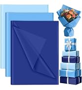 PLULON 90 Sheets Blue Tissue Paper Bulk, Tissue Paper for Gift Bags Packaging Gift Wrapping Baby ...