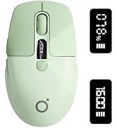 Wireless Bluetooth Mouse with Visible Battery & DPI Screen, Multi-Device BT & 2.4G Computer Mouse...