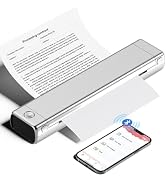 Phomemo M08F Portable Printers Wireless for Travel, Thermal Printer Support 8.5" X 11" US Letter ...