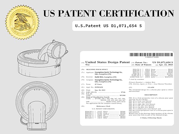 pour spout patent
