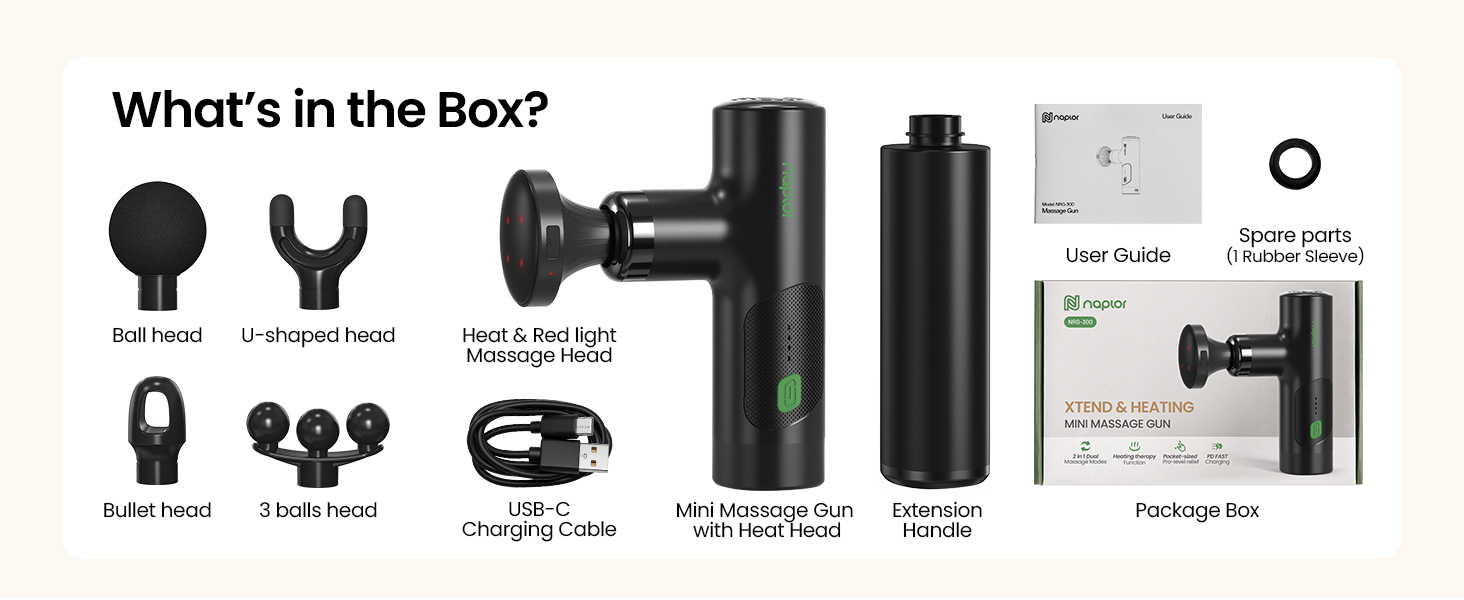 mini massage gun with heat