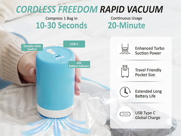 travel vacuum bags for luggage