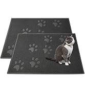 Andalus Medium Cat Litter Mat, Pack of 2 - Waterproof, Non-Slip & Easy to Clean Cat Litter Box Ma...