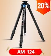 SIRUI AM-124 Carbon Fiber Tripod with Triangular Center Column, 62.6" Compact Travel Tripod for C...