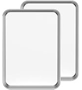 Baking Sheet Set of 2, Bastwe 18 inch Commercial Grade Stainless Steel Baking Pan, Professional B...