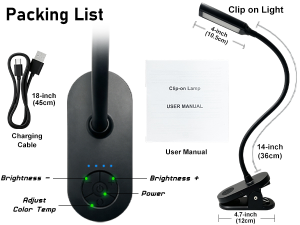 rechargeable desk light