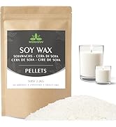 Soy Wax, Waxcanpy Natural Candle Wax, Organic Soy Wax for Candle Making from Farm, No Additives, ...