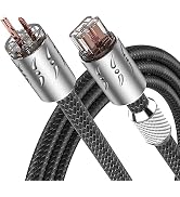 Viborg VP1501 C19 High Fidelity Power Cable, 20A IEC Hi-End Shielding Audio Power Cord, US AC Mai...