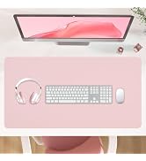 Carethos Leather Desk Pad, Desk Matt for Desktop, Large Non-Slip Keyboard and Mouse Pad, Waterpro...