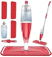 Spray Mops for Hardwood Floor Cleaning: Microfiber Wet Mop Multi-Purpose | 3 Washable Pads for Sw...
