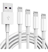 TUMABER 5 Pack Apple MFi Certified iPhone Charger Cable 3Ft, Lightning to USB Cord 3 Foot, 2.4A F...