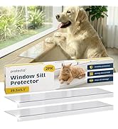 PROTECTO 2-Pack Window Sill Protector from Dogs 29.5 x 5.1 Clear Window Guards from Cats Scratchi...