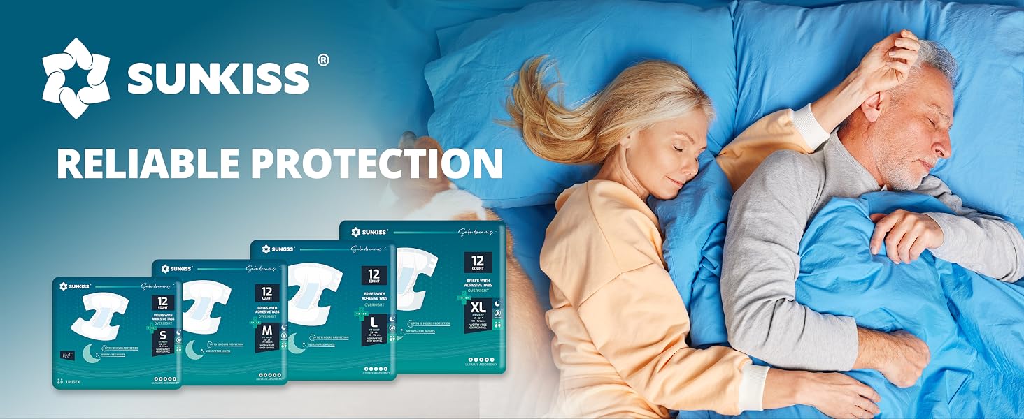 Nighttime Adult Diapers with Tabs