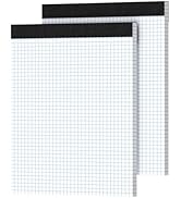 Ciphyfee Graph Paper 8.5 X 11, 2 Pack, 4x4 Quad Ruled, Grid Paper Pad 8-1/2" X 11.75", Grid Pad 8...