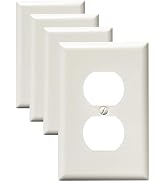 Kisrvopn Metal Electrical Outlet Covers, Light Switch Cover Wall Plates, Mid Size Thicker Switch ...