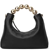DORIS&JACKY Small Top Handle Clutch Purse for Women, Designer Evening Bag With Pearl Tote Handle ...