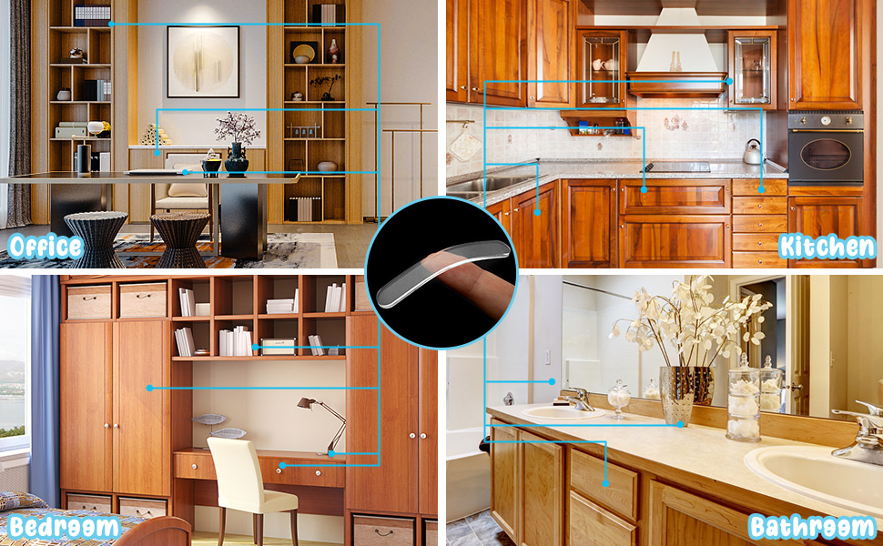 Cabinet Door Bumpers Clear Bumpers for Cabinets