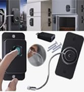 Fingerprint lock black