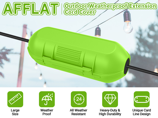 outdoor weatherproof extension cord cover