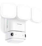 winees Floodlight Camera with 3000 Lumen LEDs, Wired 2K HD IP65 Outdoor Security Camera, Color Ni...