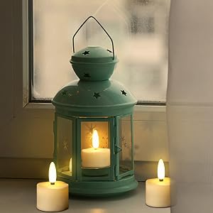 LED votive candles for lantern