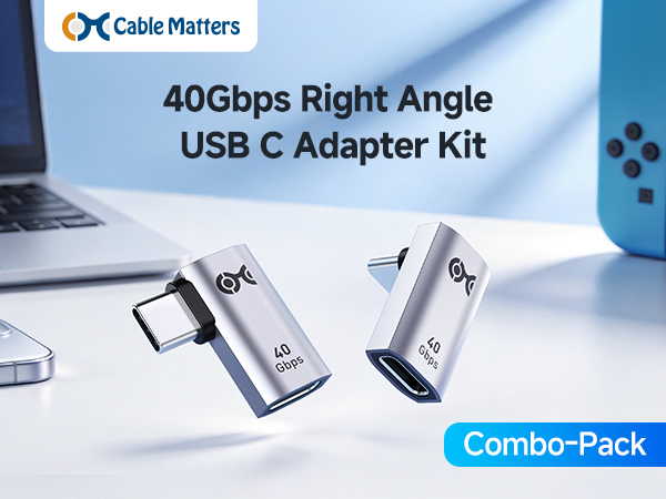 Cable Matters Combo Pack USB-C Right USB-C Adapter Kit
