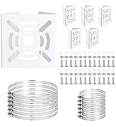 Hoowen 6 Packs Stainless Steel Camera Pole Mount Bracket Outdoor, Universal Security Cameras Brac...