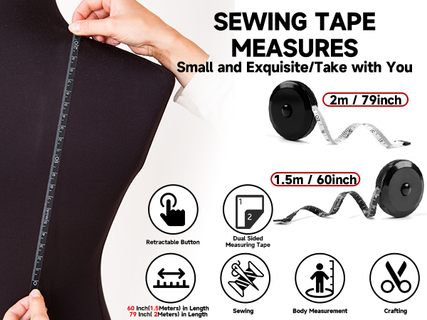 60-Inch Soft Fashion Pink & Retractable Black Double Scales Rulers for Body Weight