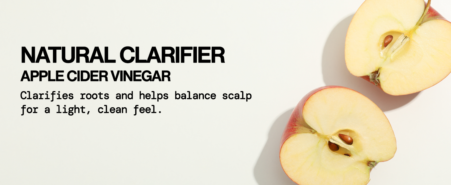 detoxifies oils and flakes, dermatologist tested, niacinamide nourishes scalp