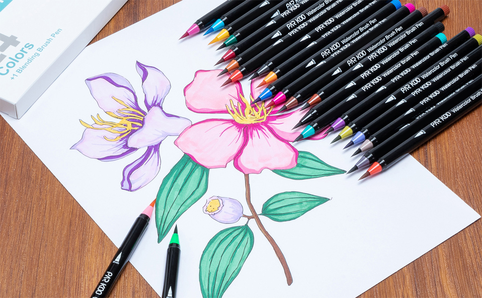 soft brush pens