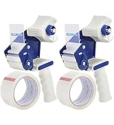 JARLINK Packing Tape Dispenser Gun (2 Pack) with 2 Rolls Tape, 2 inches Lightweight Industrial Si...