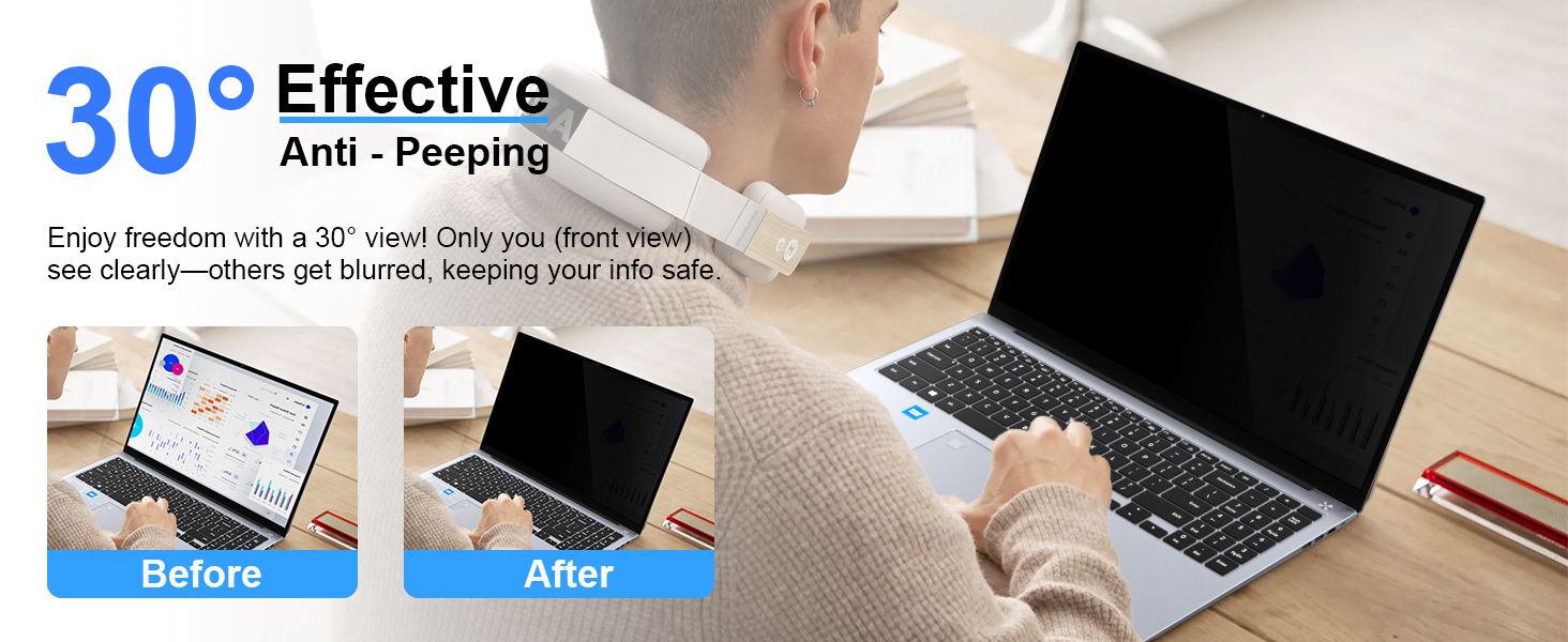 computer screen privacy ; anti glare screen for laptop ;