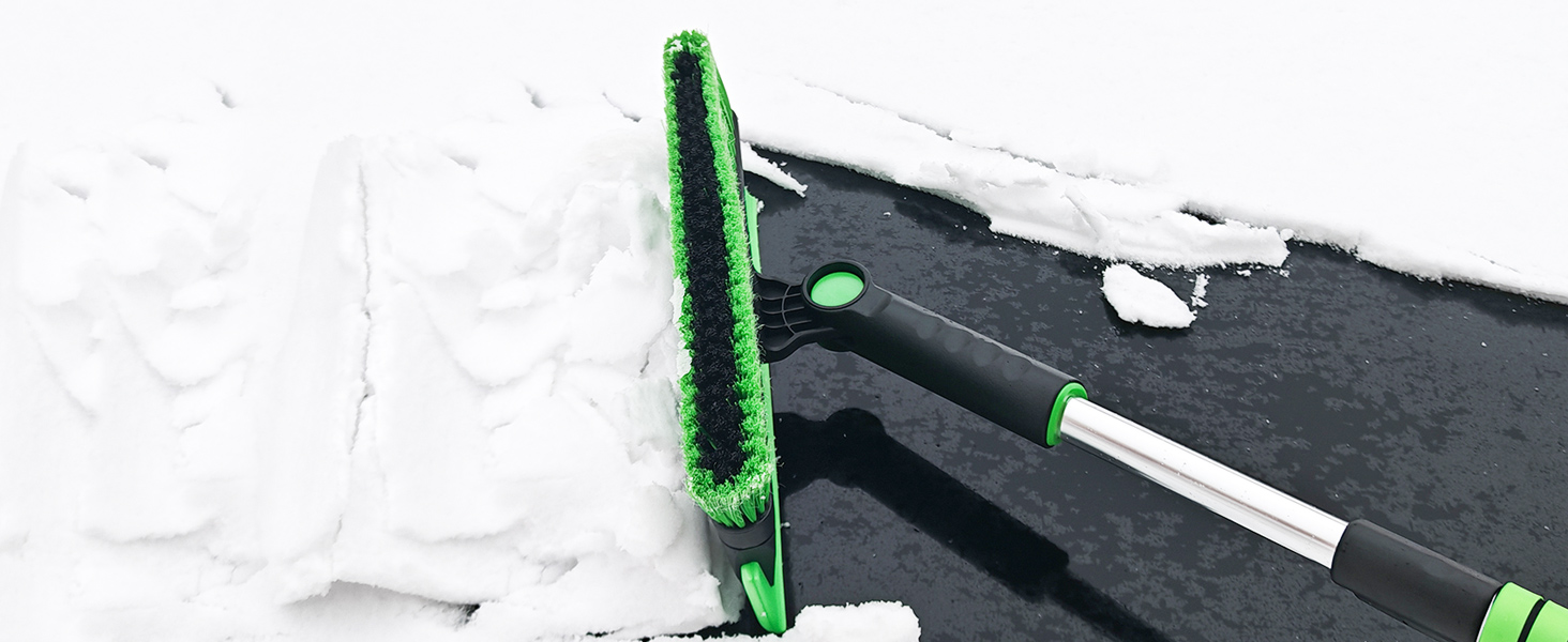 snow brush and ice scraper