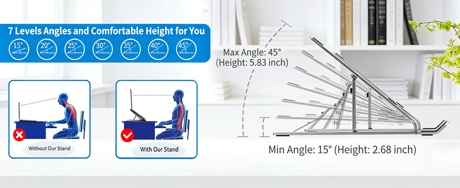 laptop adjustable stand,laptop book stand,laptop holder,laptop raised stand,soporte laptop