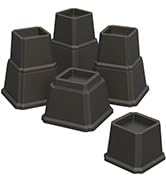 Napnapday Bed Risers 7 inch Heavy Duty,Black