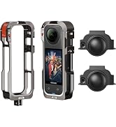 AMAZEAR Metal Protective Case for Insta360 X5 Accessories, Insta 360 X5 Multifunction Utility Fra...