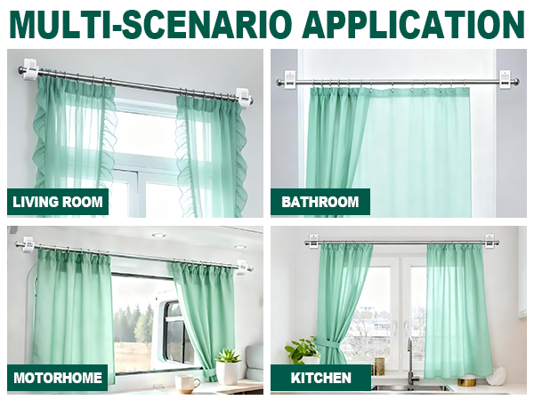 no nail curtain rod holders