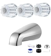 Enhon Shower Faucet Handle Replacement Set, Compatible with Price/Pfister Tub and Shower Faucets,...