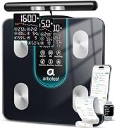 Arboleaf Smart Scale for Body Weight, 8-Electrode Dual-Frequency BIA Digital Bathroom Scale, 7-in...