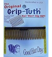 Good Hair Days Grip-Tuth Shorty Comb - Shorty Side Comb For Hair Decorative & Hair Styling - Hair...